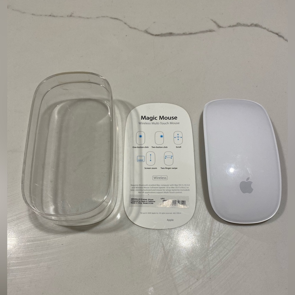Apple Wireless mouse (uses 2 AA batteries)
